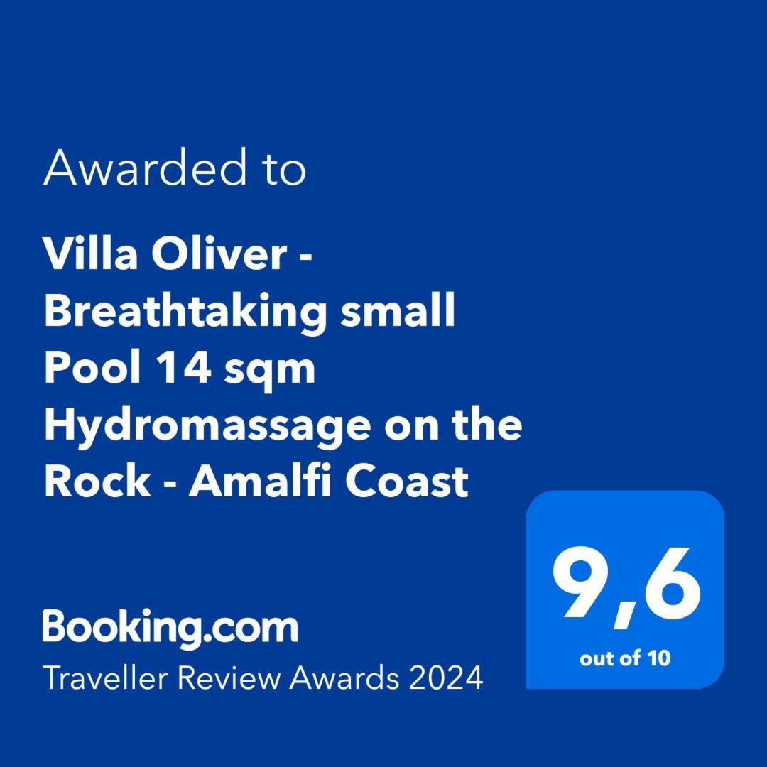 Villa Oliver - Breathtaking Small Pool 14 Sqm Hydromassage On The Rock - Amalfi Coast Экстерьер фото